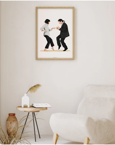 Olive et Oriel - Pulp Fiction Twist Dance I Art Print