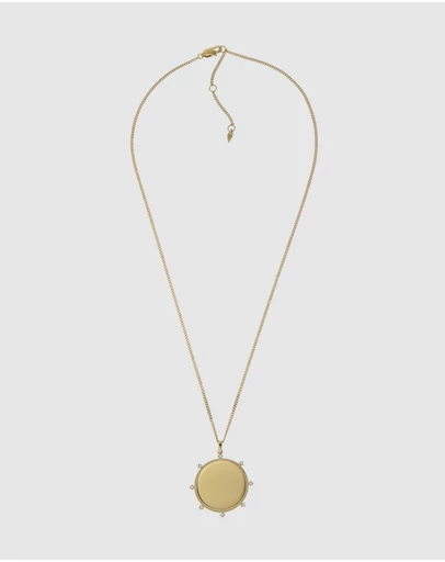 Fossil - Elliott Gold Tone Pendant