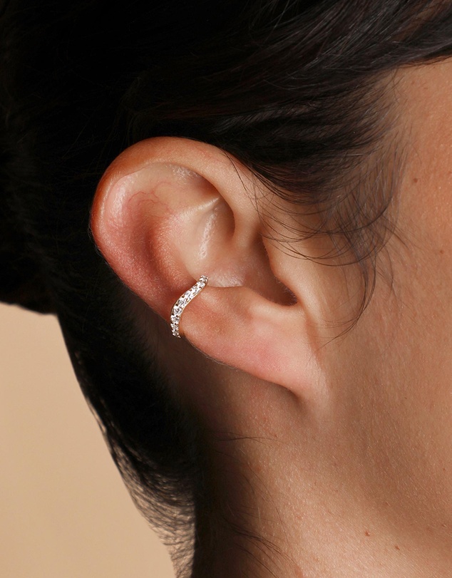 Astrid & Miyu - Wave Crystal Ear Cuff