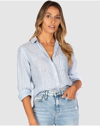 CAMIXA - Rina Striped Linen Shirt