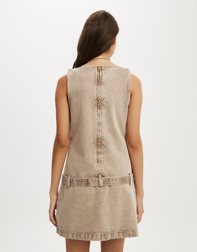 Cotton On - Luisa Belted Denim Mini Dress