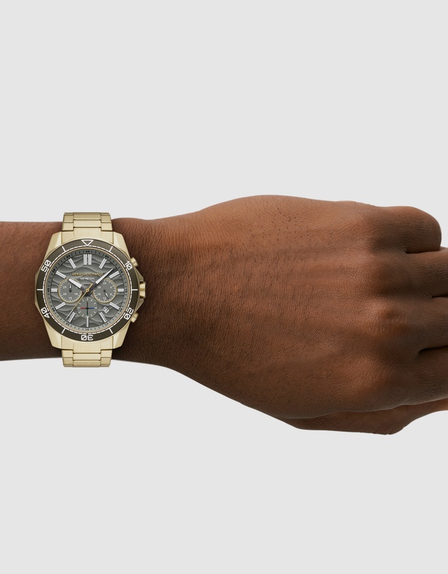 Armani Exchange - Gold Chronograph Watch