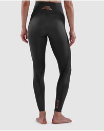 SKINS - SKINS Compression Women's Series-5 Activewear Long Tights Skyscraper Black