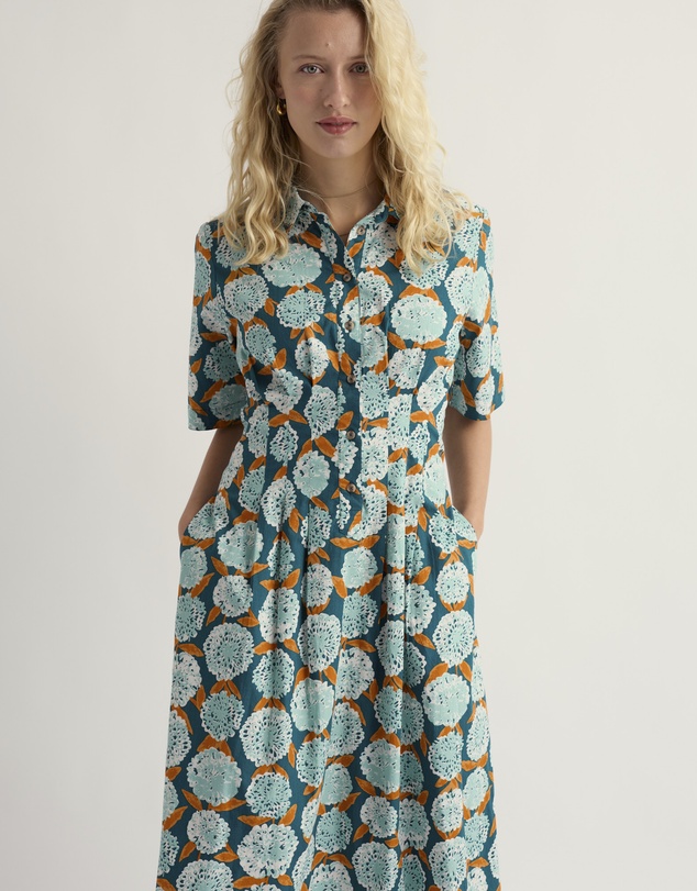 Seasalt - Seasalt Cornwall Blue Wild Liquorice Shirt Dress
