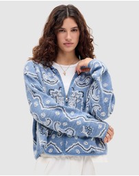 BDG By Urban Outfitters - BDG Bandana Knit Hoodie