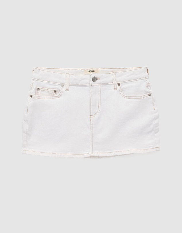 Cotton On - Micro Low Denim Skirt