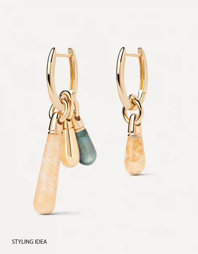 PDPAOLA - Yellow Aventurine Jupiter Single Hoop