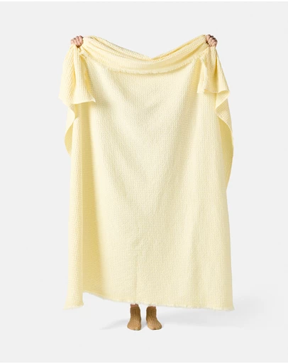 Linen House - Saltwater Butter Throw