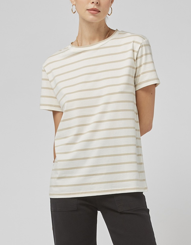 DRICOPER DENIM - Clare Beige Stripe Tee