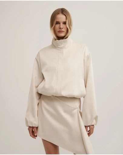 Witchery - Satin Funnel Jacket