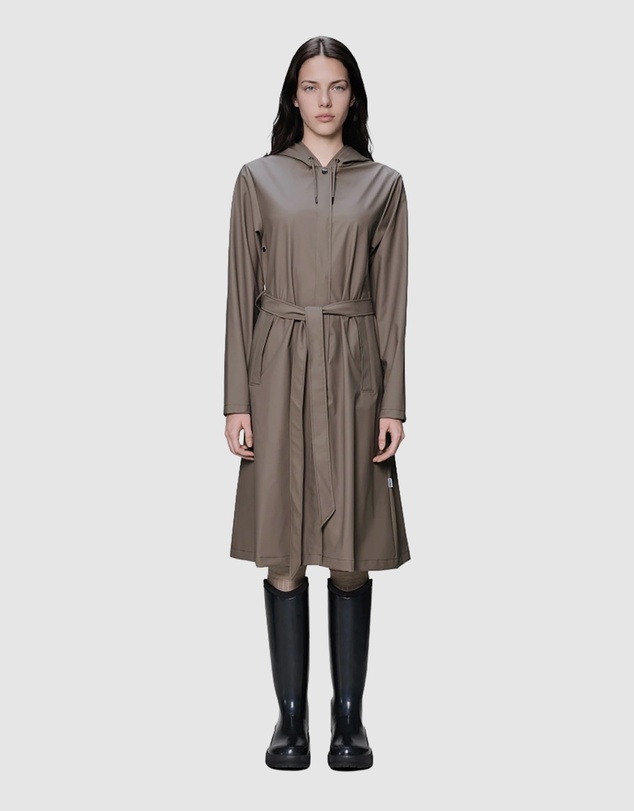 RAINS - Women's A-Line Longer Jacket Cinder