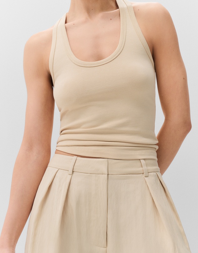 UNISON - Textured Pleat Bermuda Short