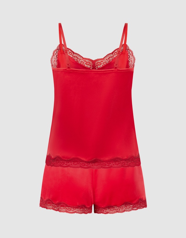Hunkemoller - Velours Scallop Lace PJ Cami Set