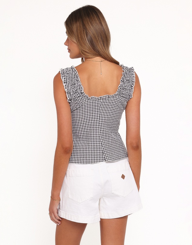 Petal & Pup - Harper Top - Black Gingham
