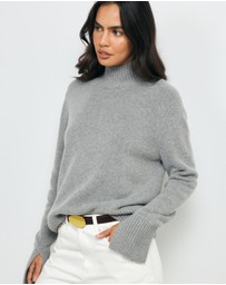 AERE - Nyne Wool Funnel Neck Jumper