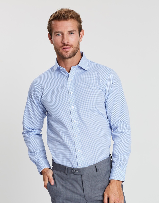 Van Heusen - Euro Fit Small Check Shirt
