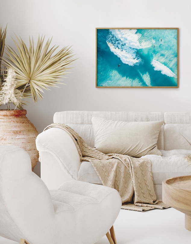 Olive et Oriel - Bondi Waves II Art Print