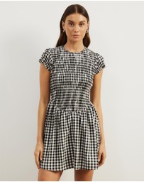 Atmos&Here - Bell Gingham Mini Dress