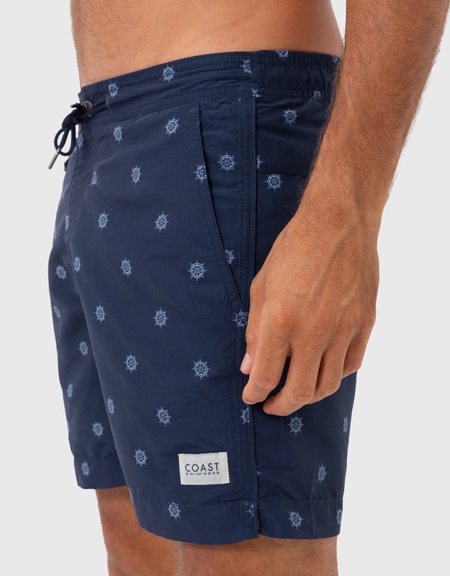 Coast Clothing - Navy Helms Swimshorts