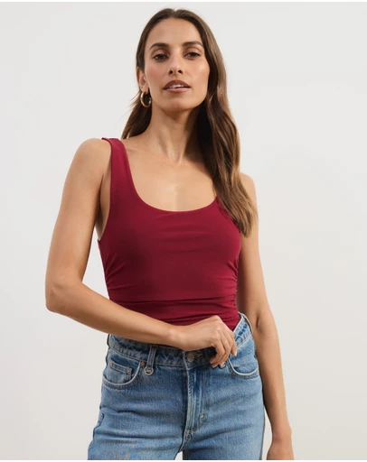 Atmos&Here - Skye Scoop Neck Mesh Tank