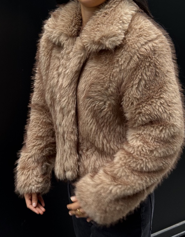 Dazie - Downtown Girl Faux Fur Jacket