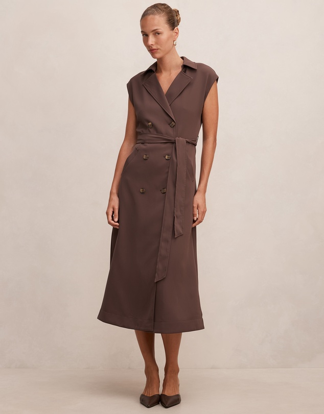 Forever New - Elsa Sleeveless Trench Midi Dress