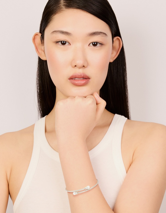 Lovisa - Waterproof Stainless Steel Pearl Twisted Bangle