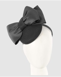 Max Alexander - Felt Winter Pillbox Fascinator with Bow
