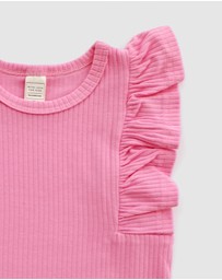WITH LOVE FOR KIDS - Shimmy Wide Rib Tank Onesie - Babies