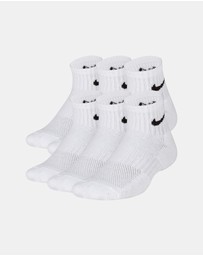Nike - 6-Pack Cushioned Ankle Socks - Teens