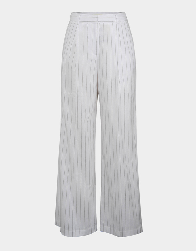 Forcast - Ria Stripe Cotton Blend Pants
