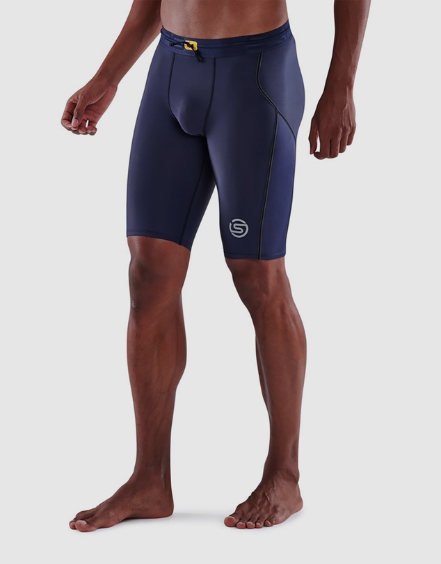 SKINS - SKINS Compression Men's Series-3 Running/Gym Half Tight Navy Blue