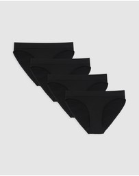 Ambra - 4 Pack Bare Essentials Recycled Nylon Bikini Brief