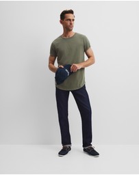 Country Road - Australian Cotton Longline Garment Dye T-shirt
