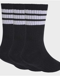 adidas Performance - Kids 3-Stripes Cushioned Crew Socks 3 Pair Pack