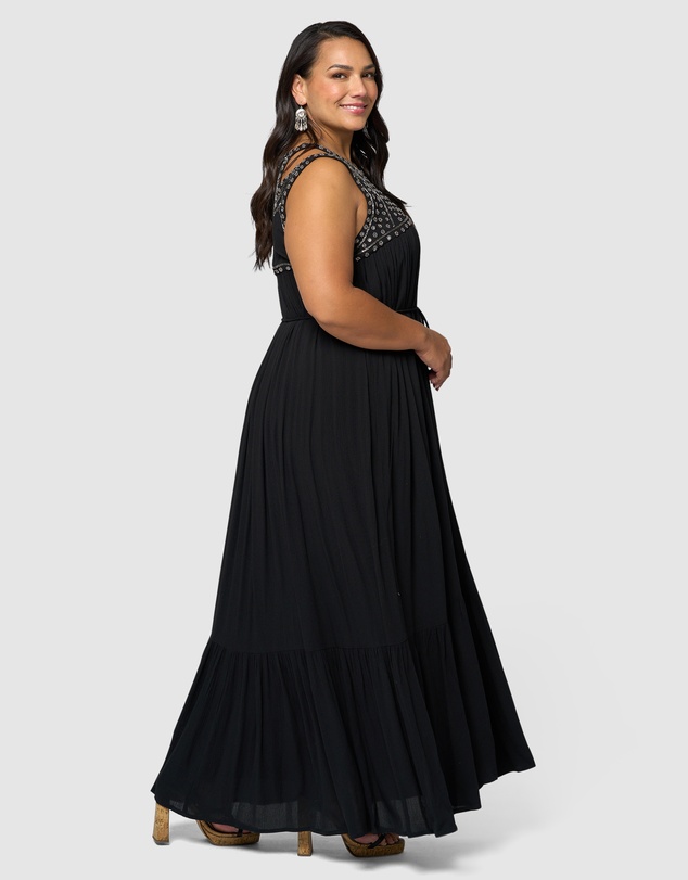 The Poetic Gypsy - Azura Embellished Maxi Dress
