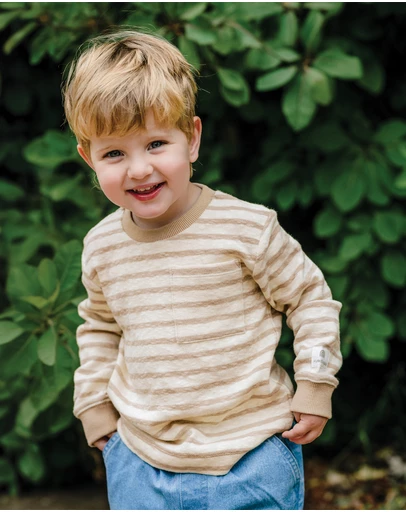 Kynd Baby - Stripe Top in Mocha Stripe