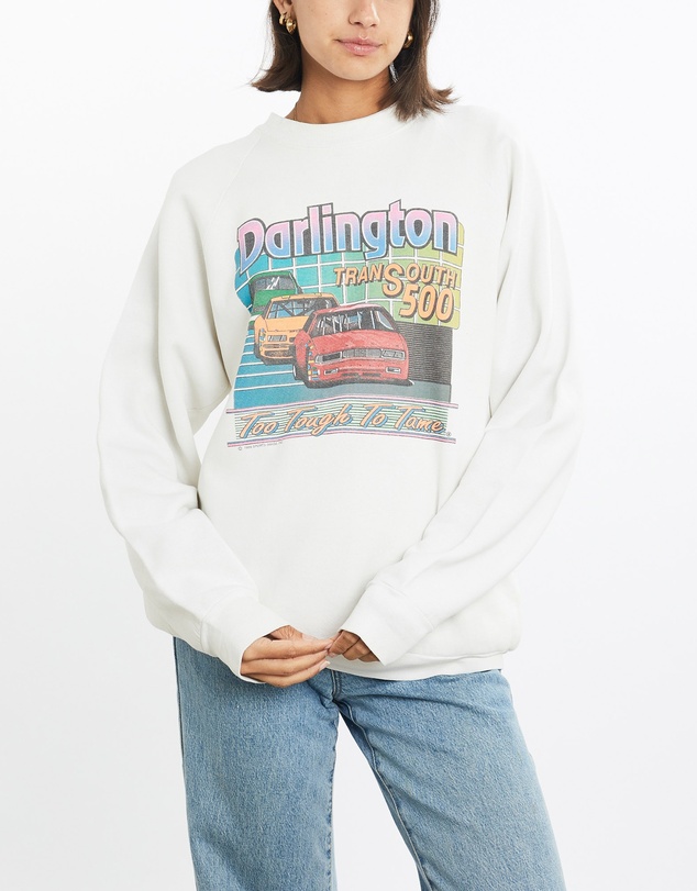 Vintage by The Real Deal - Pre Loved - Vintage 1989 Darlington TranSouth 500 Racing Sweatshirt