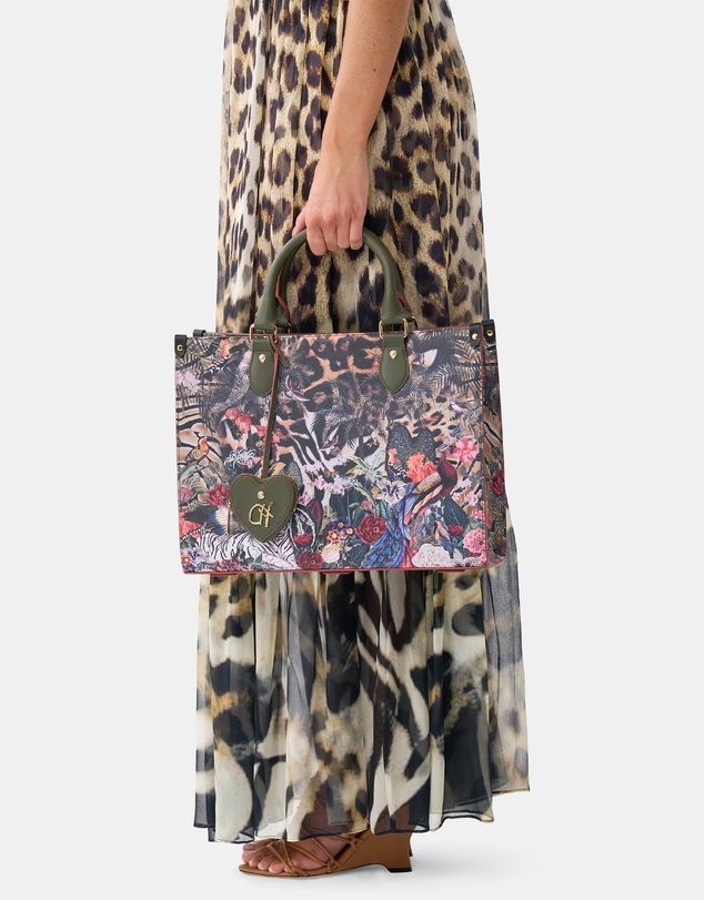 Camilla - East West Tote With Leather Trims