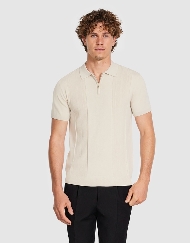 Tarocash - Stilone Zip Knit Polo