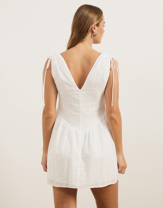 Atmos&Here - Lola Sleeveless Broderie Mini Dress