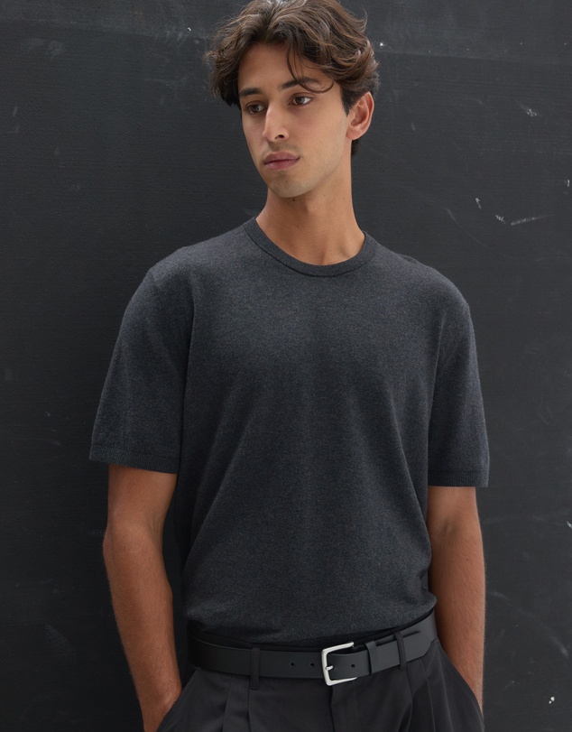 AERE - Cotton Cashmere Knit T-Shirt