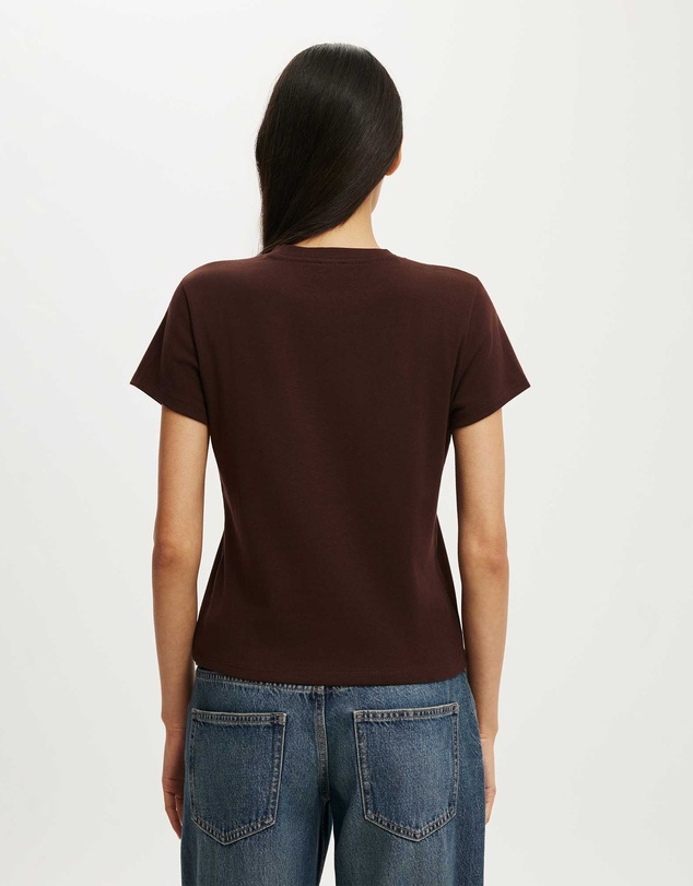 Cotton On - 90S Baby V Neck Tee
