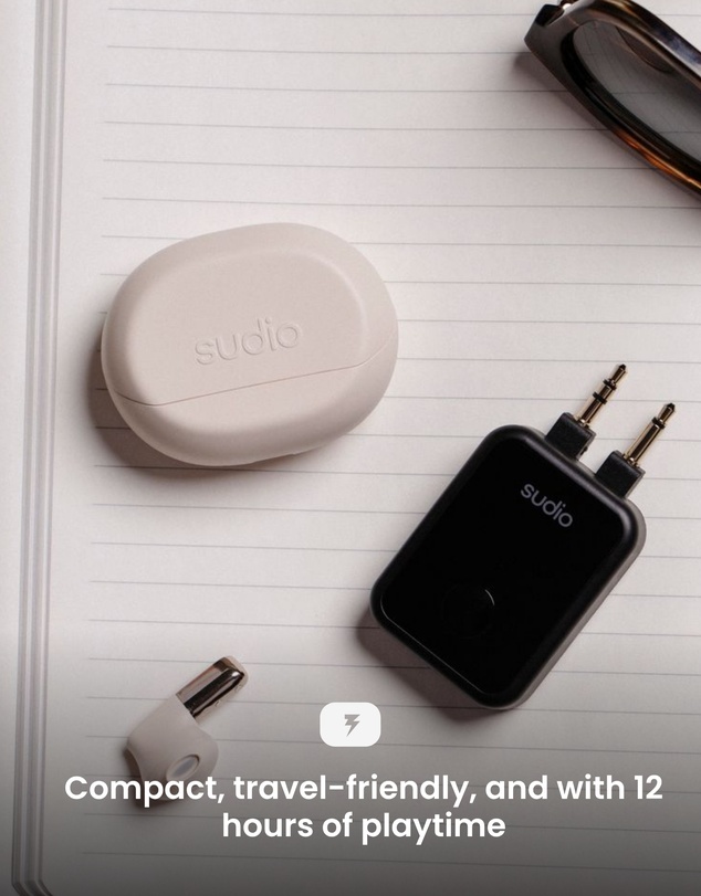 Sudio - FL2 - In-Flight Wireless Portable Bluetooth Adapter