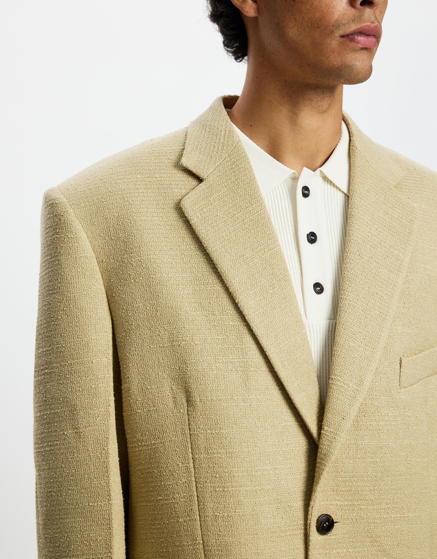 Recto - Oversized Single Breasted Tweed Jacket