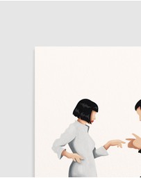Olive et Oriel - Pulp Fiction Twist Dance I Art Print