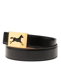 Pre-Loved by Azura Reborn - Pre-Loved Box Calf Horse Buckle Belt