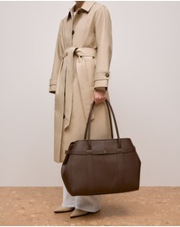 Trenery - Kalin Leather Tote in Chocolate