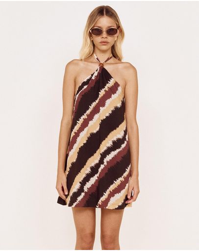 Chocolate Blurry Stripe