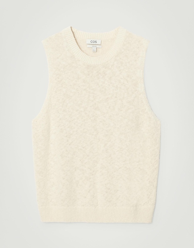 COS - Relaxed MelangeKnit Cotton Vest